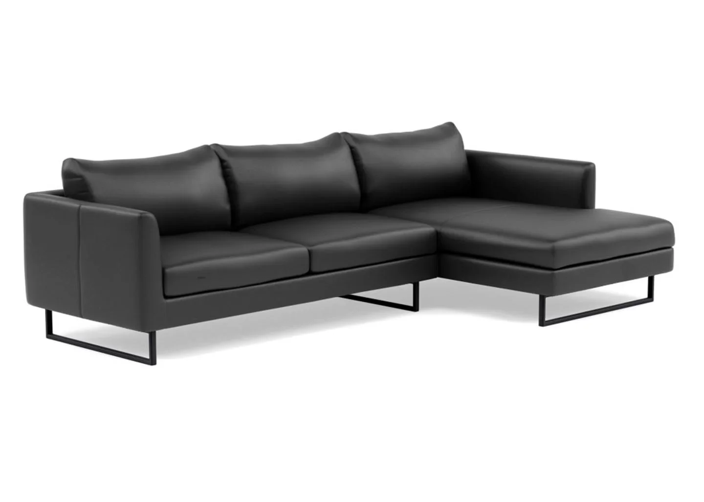 Sofá 2 Lugares com Chaise Lado Direito - Fab003:Chaise direita