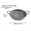 Ver imagem 4 de Frigideira de Pedra Sabão 26 Cm com Tampa de Vidro