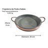 Frigideira de Pedra Sabão 26 Cm com Tampa de Vidro - 4