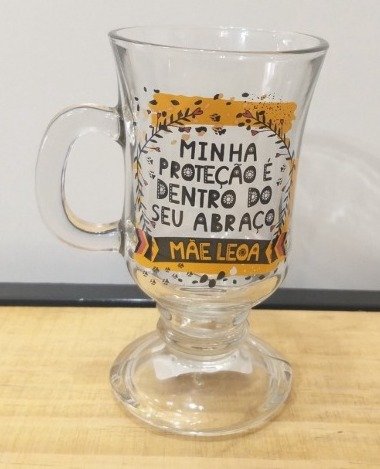 TACA DE VIDRO CAPUCCINO MAE LEOA 240 ML