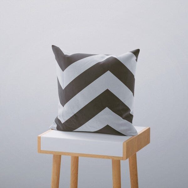 Kit 4 Almofadas Decorativas Own Preto e Branco Geométrico - 45x45 cm - 4