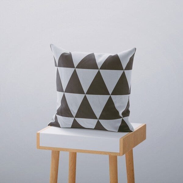 Kit 4 Almofadas Decorativas Own Preto e Branco Geométrico - 45x45 cm - 6