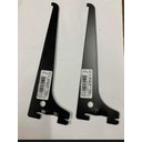 Ver imagem 1 de Suporte para Prateleira Trilho Cremalheira Preto 20cm 6 Und