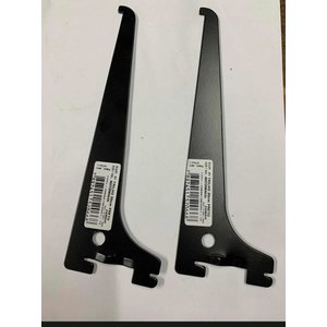 Suporte para Prateleira Trilho Cremalheira Preto 20cm 6 Und