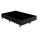 Ver imagem 3 de Cama Box Conjugado Queen com Colchão 158x69x198 Topázio Gazin Cr35348 Areia Preto
