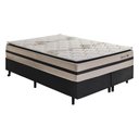 Ver imagem 1 de Cama Box Conjugado Queen com Colchão 158x69x198 Topázio Gazin Cr35348 Areia Preto