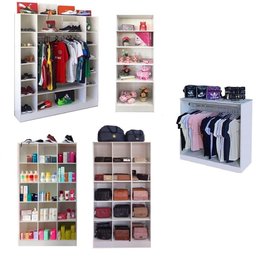 Expositor Cabiceiro Colméia Armário Arara Balcão Loja Roupas - 6