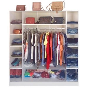 Expositor Cabiceiro Colméia Armário Arara Balcão Loja Roupas