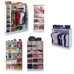 Expositor Cabiceiro Colméia Armário Arara Balcão Loja Roupas - 3