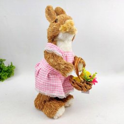 Coelho Fêmea Cesta Pintinho Decorativo Páscoa 37cm Decoração - 5