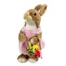 Coelho Fêmea Cesta Pintinho Decorativo Páscoa 37cm Decoração - 1