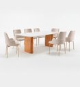 Ver imagem 2 de Sala de Jantar Moderna 8 Cadeiras - Cannes - Requinte Salas