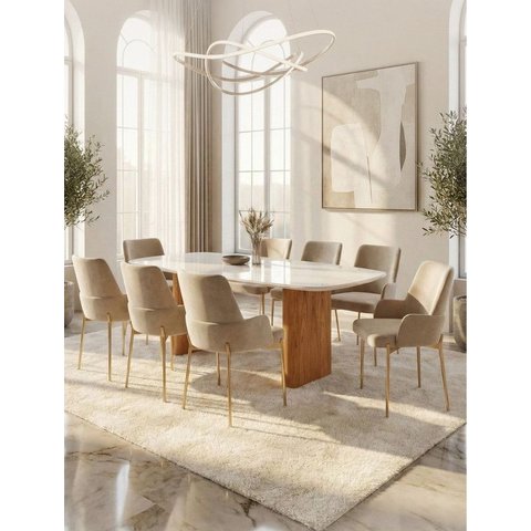 Sala de Jantar Moderna 8 Cadeiras - Cannes - Requinte Salas