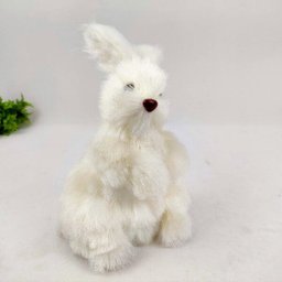 Coelho Fêmea Branco Decorativo Páscoa 22x14x16cm Decoração - 2