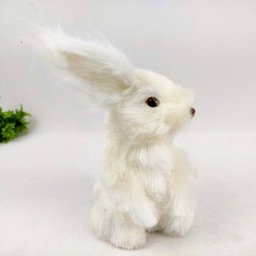 Coelho Pai Branco Decorativo Páscoa 21x12x16cm Decoração - 5 Coelho Pai Branco Decorativo Páscoa 21x12x16cm Decoração - 5