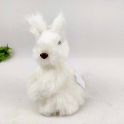 Coelho Pai Branco Decorativo Páscoa 21x12x16cm Decoração - 2 Coelho Pai Branco Decorativo Páscoa 21x12x16cm Decoração - 2