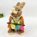 Ver imagem 2 de Coelho Fêmea Cozinheira Laranja Decorativo Páscoa 20x10cm