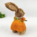 Ver imagem 6 de Coelho Fêmea Cozinheira Laranja Decorativo Páscoa 20x10cm