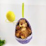 Ovo Coelho Páscoa Roxo Para Pendurar 15x10x12cm Decoração - 4