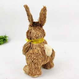 Coelho Mini Lousa Laço Amarelo Decorativo Páscoa 23x13x13cm - 6