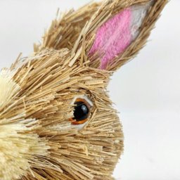 Coelho Mini Lousa Laço Amarelo Decorativo Páscoa 23x13x13cm - 4