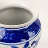 Vaso Decorativo Azul e Branco 30x18cm Porcelana Floral - 4