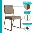 Ver mais imagens de Conjunto Sala de Jantar 6 Cadeiras Almería Carraro   