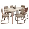 Conjunto Sala de Jantar 6 Cadeiras Almería Carraro    - 2