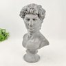 Escultura Grega Busto Cinza Estatua Decorativa 33x21x14cm - 3