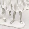 Enfeite Estatua Familia Casal 2 Filhas 24x21x6cm Branco - 5