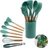 Kit Utensílios Cozinha 8 Peças Verde - 1