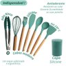 Kit Utensílios Cozinha 8 Peças Verde - 4