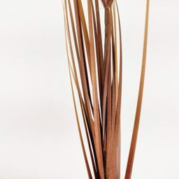 Haste Capim Outonado Taboa Pluma Planta Decoração 84x12cm - 2