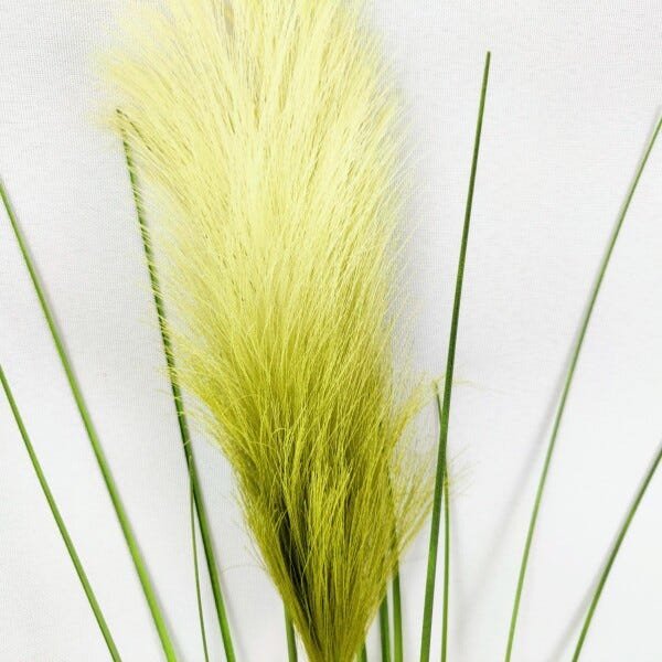 Folhagem Haste Taboa Capim Verde 1 Pluma Planta 86x15cm - 4