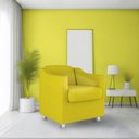 Ver imagem 3 de Kit 2 Poltronas e Namoradeira Tilla Suede Amarelo Twdecora