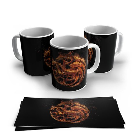 Caneca Porcelana a Casa do Dragão Modelo 03