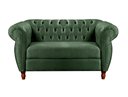Ver imagem 2 de Sofá Chesterfield Nobreza 2 Lugares Veludo Verde