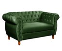 Ver imagem 3 de Sofá Chesterfield Nobreza 2 Lugares Veludo Verde