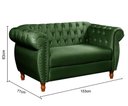 Ver imagem 5 de Sofá Chesterfield Nobreza 2 Lugares Veludo Verde