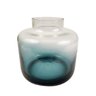 Vaso Decorativo de Vidro Degrade Azul 18x18cm Decoração - 1