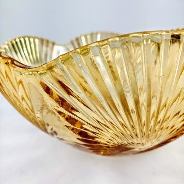 Centro De mesa Decorativo Fruteira Lirica Ambar 11x24cm - 4
