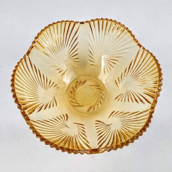 Centro De mesa Decorativo Fruteira Lirica Ambar 11x24cm - 6
