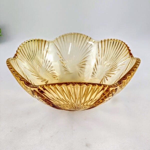 Centro De mesa Decorativo Fruteira Lirica Ambar 11x24cm - 3
