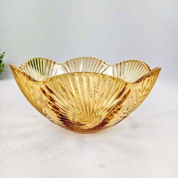 Centro De mesa Decorativo Fruteira Lirica Ambar 11x24cm - 2