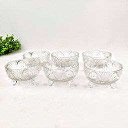 Jogo De Taca Sobremesa 6pc Vaso Para Planta Gotas 6x10cm - 2 Jogo De Taca Sobremesa 6pc Vaso Para Planta Gotas 6x10cm - 2