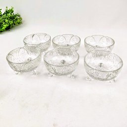 Jogo De Taca Sobremesa 6pc Vaso Para Planta Gotas 6x10cm - 6 Jogo De Taca Sobremesa 6pc Vaso Para Planta Gotas 6x10cm - 6