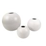 Vaso Bolinha Branco Decorativo 10/14/20cm Vasinho Ceramica 3pc - 1