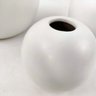Vaso Bolinha Branco Decorativo 10/14/20cm Vasinho Ceramica 3pc - 4