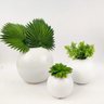 Vaso Bolinha Branco Decorativo 10/14/20cm Vasinho Ceramica 3pc - 6