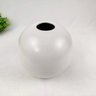 Vaso em Cerâmica Branco Redondo 20x20 cm - 3